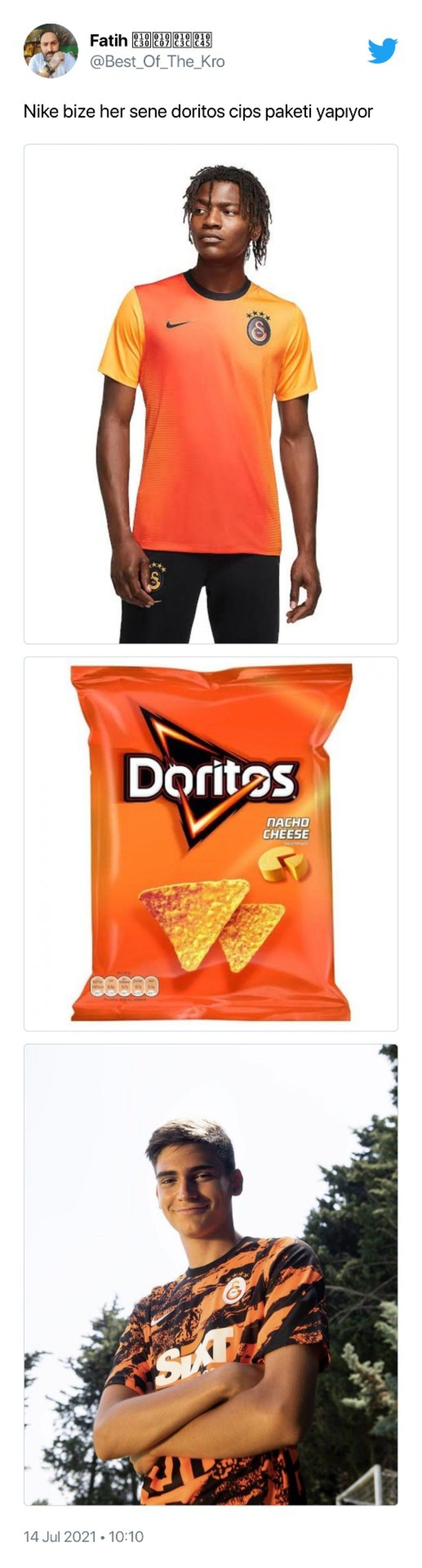 Nike, Galatasaray’ın Yeni Sezon Formaları Nedeniyle Twitter’da Eleştiri Yağmuruna Tutuldu