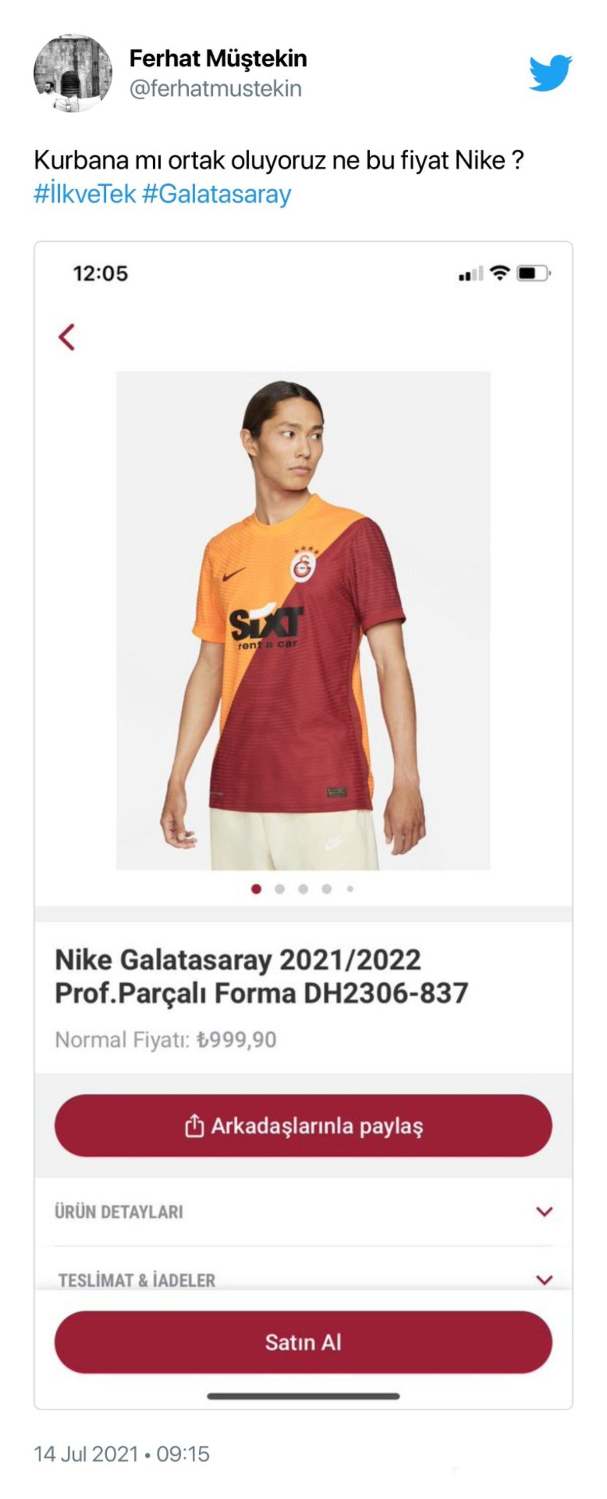 Nike, Galatasaray’ın Yeni Sezon Formaları Nedeniyle Twitter’da Eleştiri Yağmuruna Tutuldu