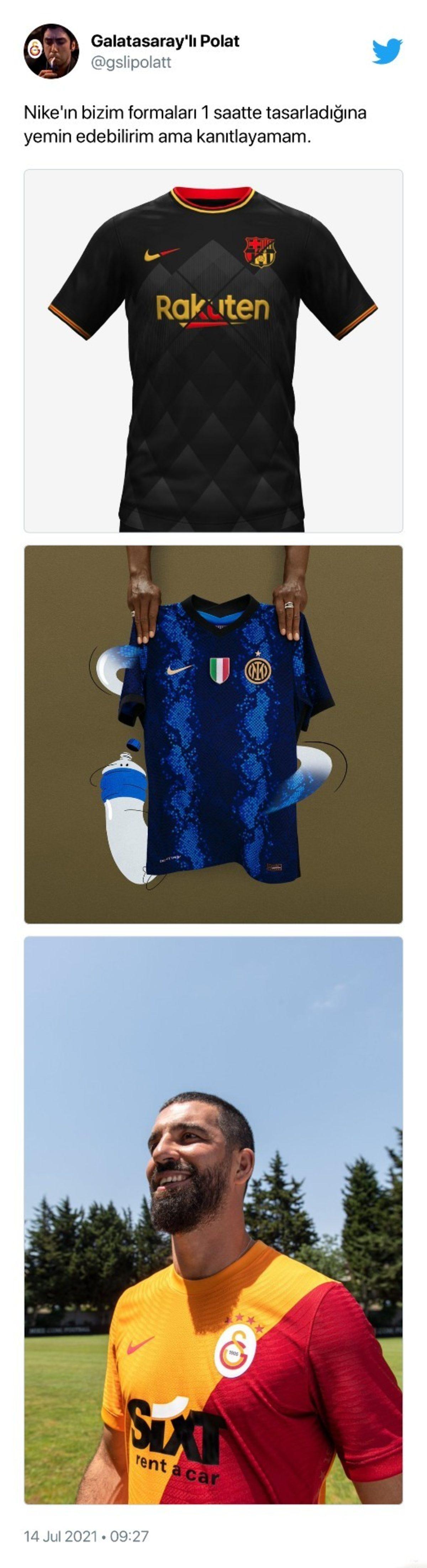 Nike, Galatasaray’ın Yeni Sezon Formaları Nedeniyle Twitter’da Eleştiri Yağmuruna Tutuldu