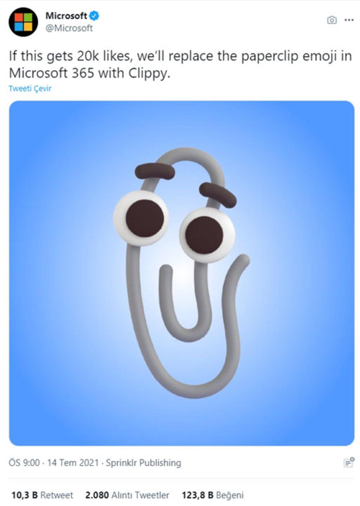 Microsoft’un Sevimli Asistanı Clippy, Emoji Olarak Geri Dönüyor