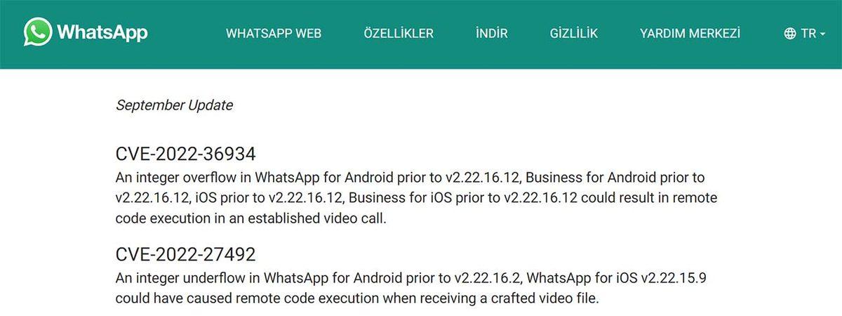 WhatsApp, 2 Kritik Açık Keşfettiğini Açıkladı: Uygulamayı Hemen Güncelleyin!