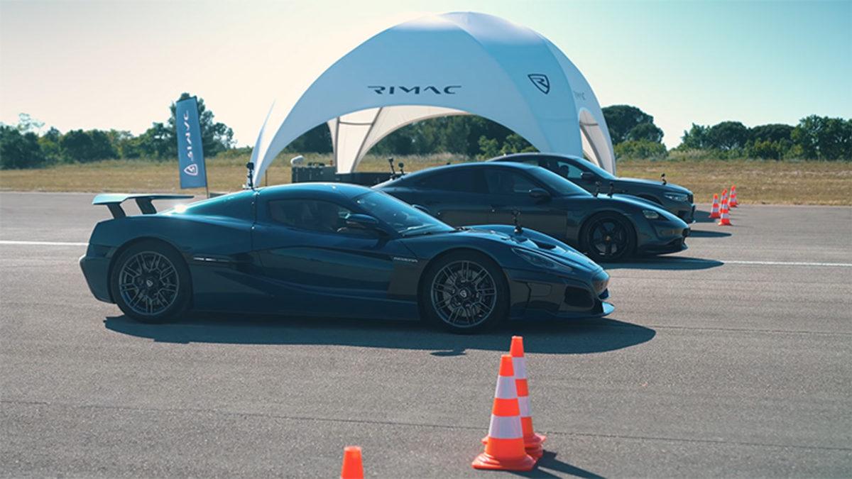 BMW M5 Competition, Porsche Taycan Turbo S ve Rimac Nevera ile Drag Yarışında Karşı Karşıya Geldi [Video]