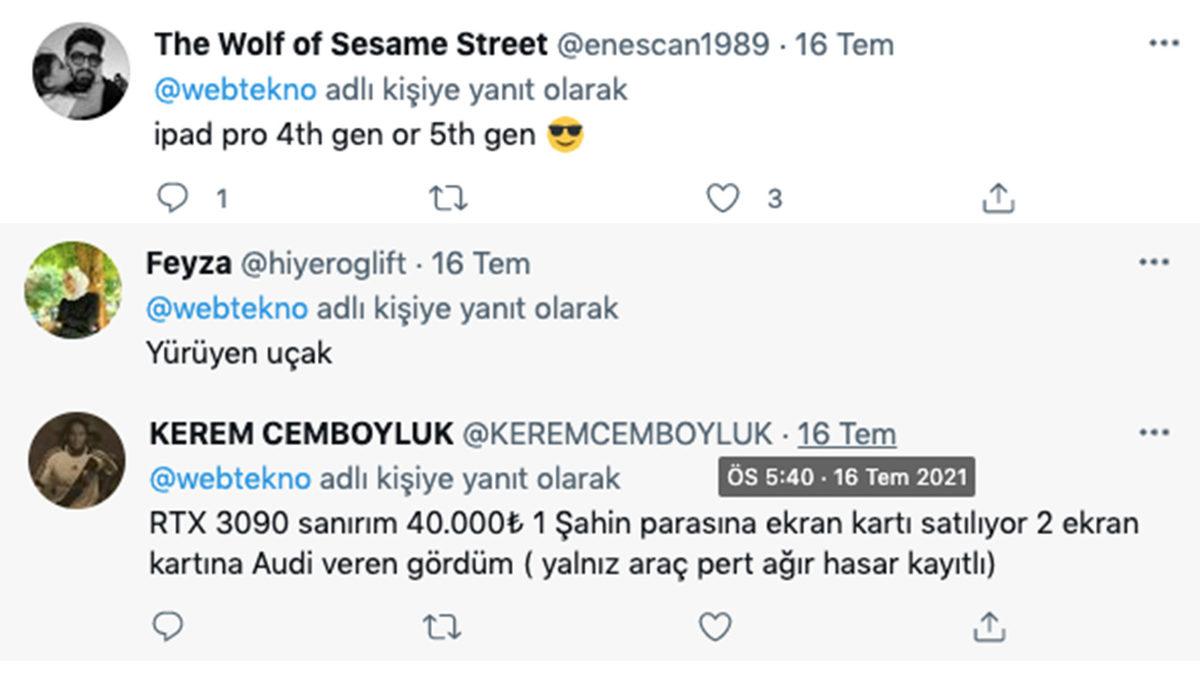 Bir Teknolojik Ürüne Ücret Ödemeden Sahip Olma Şansın Olsaydı Neyi Seçerdin? Sorumuza Gelen En İyi Cevaplar
