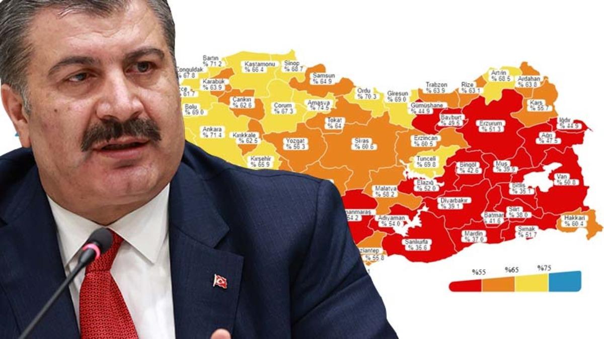 Türkiye’nin COVID-19 Aşı Haritası Güncellendi: İşte En Yüksek ve En Düşük Oranda Aşılanan İller