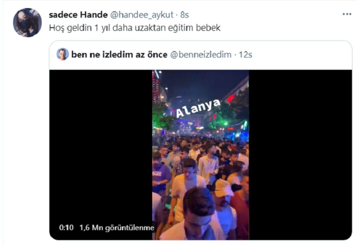Yeni Dalga Çok Yakın: Alanya’daki Maskesiz Kalabalıkların Yer Aldığı Viral Videoya Twitter’dan Gelen Tepkiler