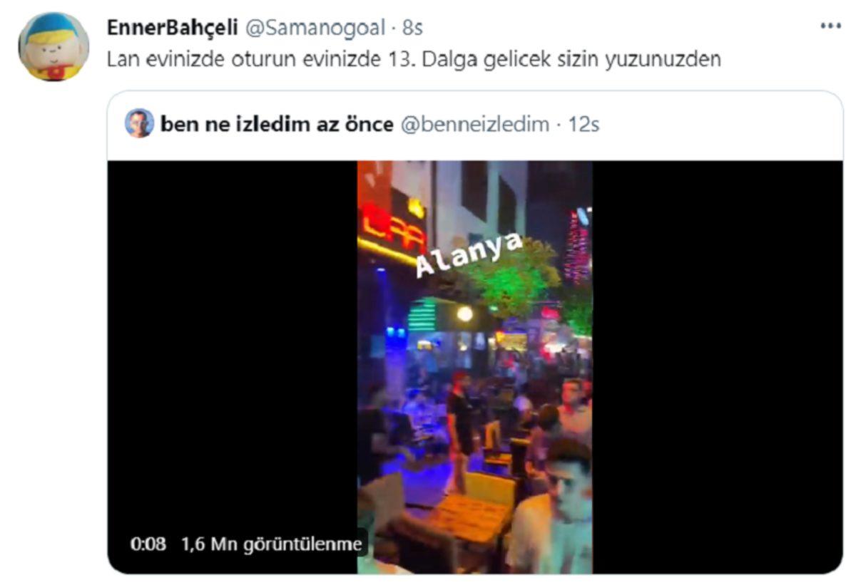 Yeni Dalga Çok Yakın: Alanya’daki Maskesiz Kalabalıkların Yer Aldığı Viral Videoya Twitter’dan Gelen Tepkiler