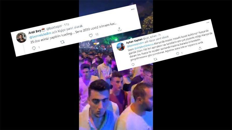 Yeni Dalga Çok Yakın: Alanya’daki Maskesiz Kalabalıkların Yer Aldığı Viral Videoya Twitter’dan Gelen Tepkiler