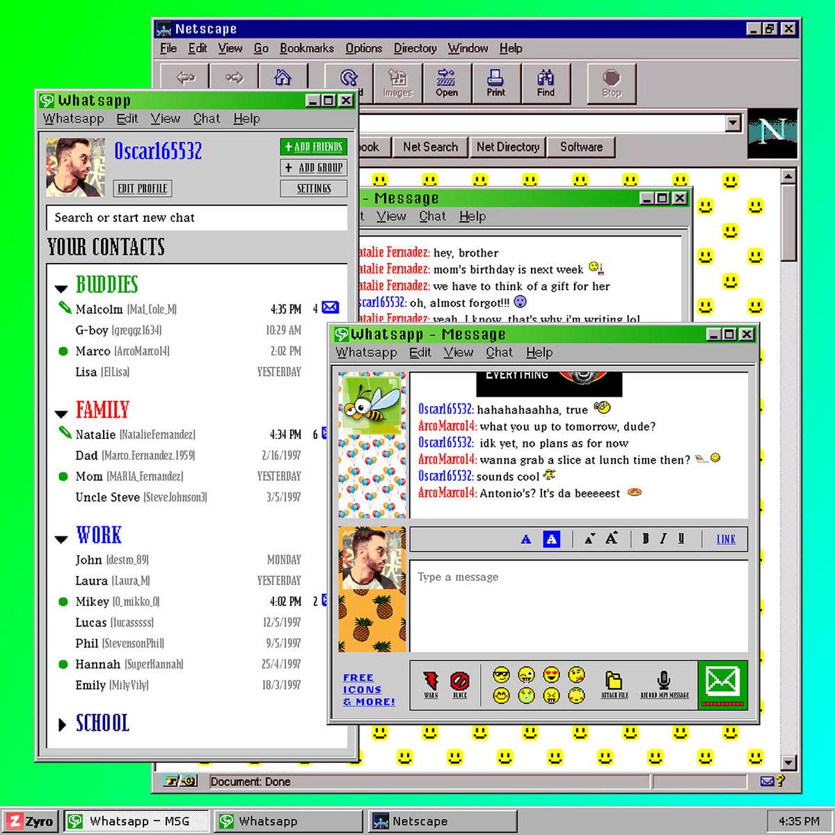 Twitter, Spotify Gibi Siteler 90’lı Yıllarda Olsaydı Nasıl Görünürdü?