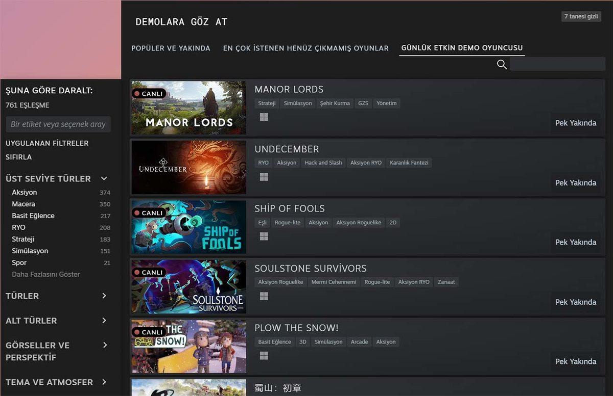 1 TL Bile Ödemeden Yüzlerce Yeni Oyun Denemenizi Sağlayan ’Steam Next Fest’ Başladı