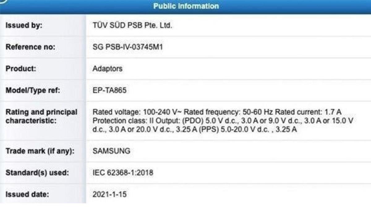 Samsung Galaxy S22 Ailesi, 65 W Hızlı Şarj ile Gelebilir
