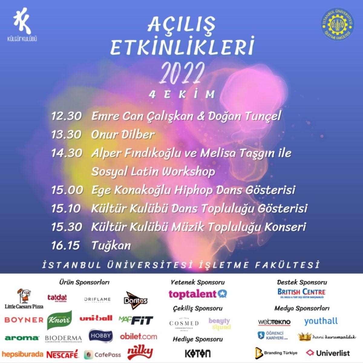 İstanbul Üniversitesi Kültür Kulübü ‘Açılış Etkinlikleri’ Başladı!