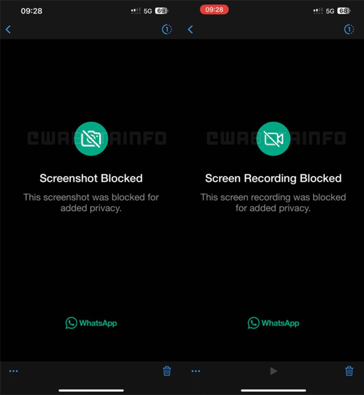 WhatsApp’ın ’Ekran Görüntüsü Almayı Engelleme’ Özelliğinin Nasıl Görüneceği Belli Oldu