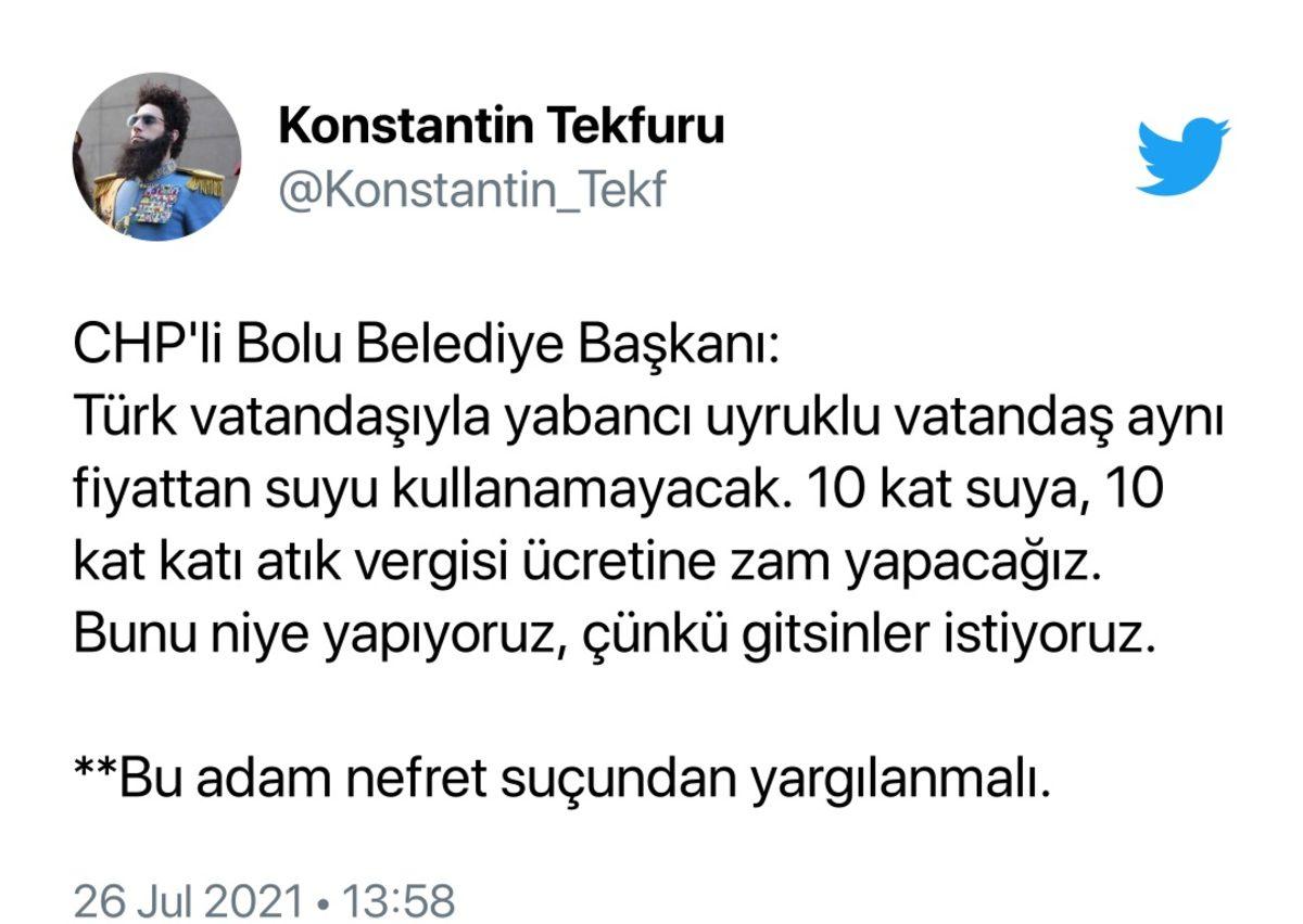 Bolu Belediyesinden Çok Konuşulacak Karar: Yabancı Uyrukluların Su Faturasına 10 Kat Zam Yapılacak