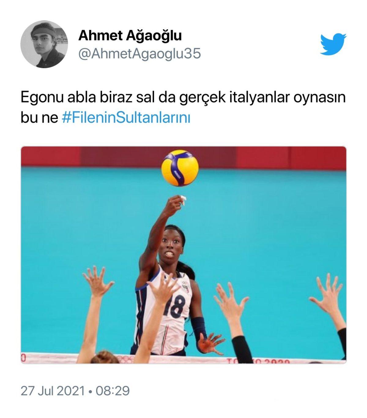 Filenin Sultanları’na Karşı ‘Acayip’ Oynayan İtalyan Voleybolcu Egonu ile İlgili En Komik Paylaşımlar