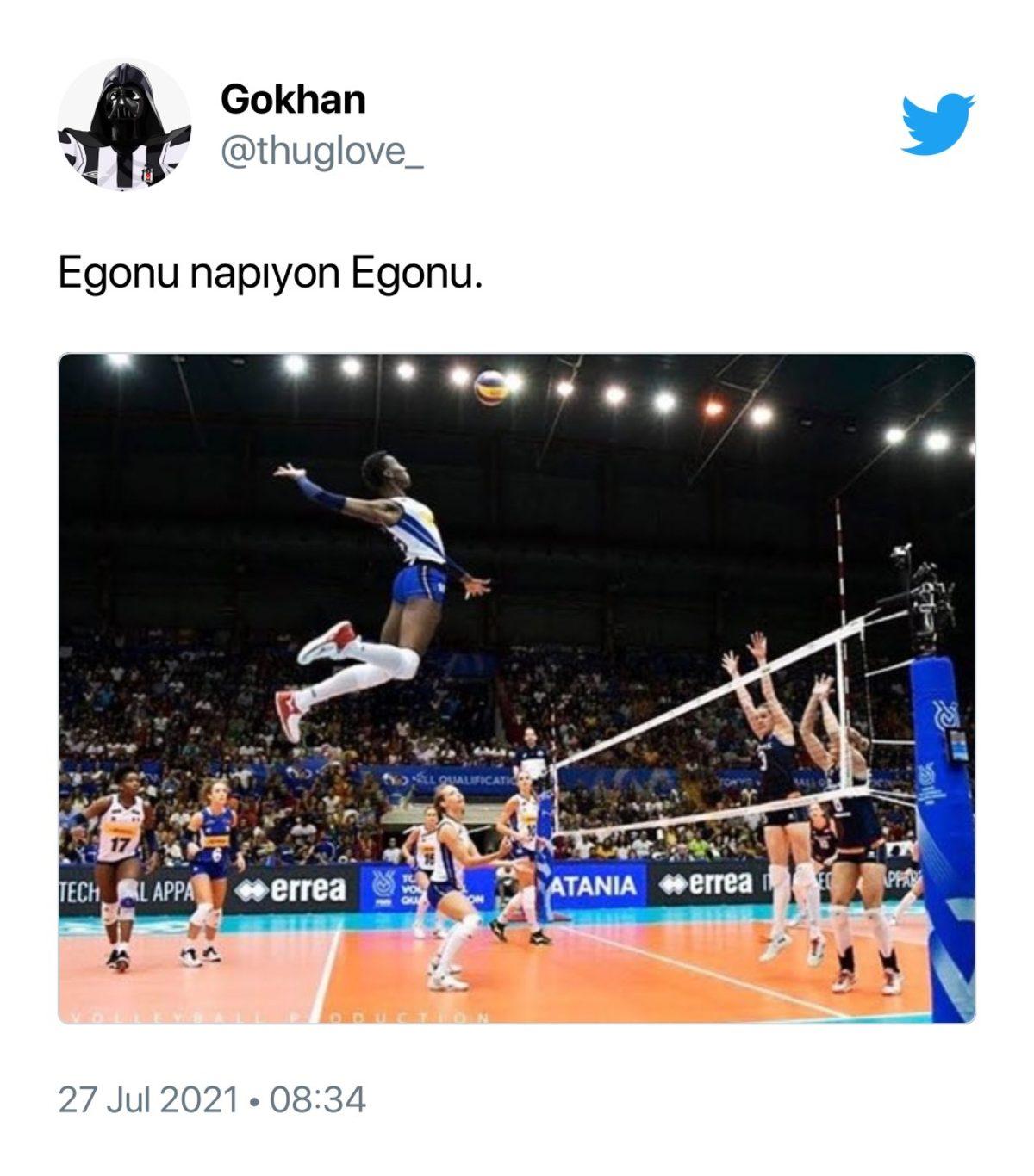 Filenin Sultanları’na Karşı ‘Acayip’ Oynayan İtalyan Voleybolcu Egonu ile İlgili En Komik Paylaşımlar