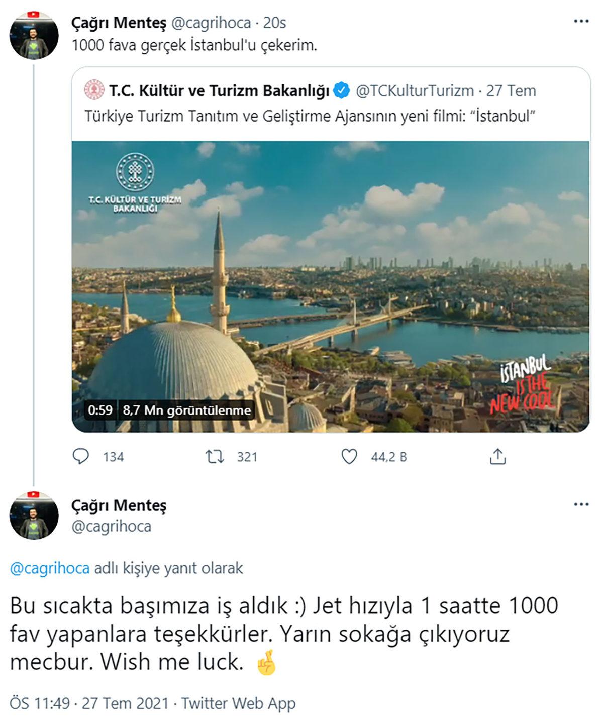 Bakanlığın ‘Gerçek İstanbul’u Göstermeyen Tanıtım Filmine Alternatif İstanbul Tanıtım Videosu Geliyor