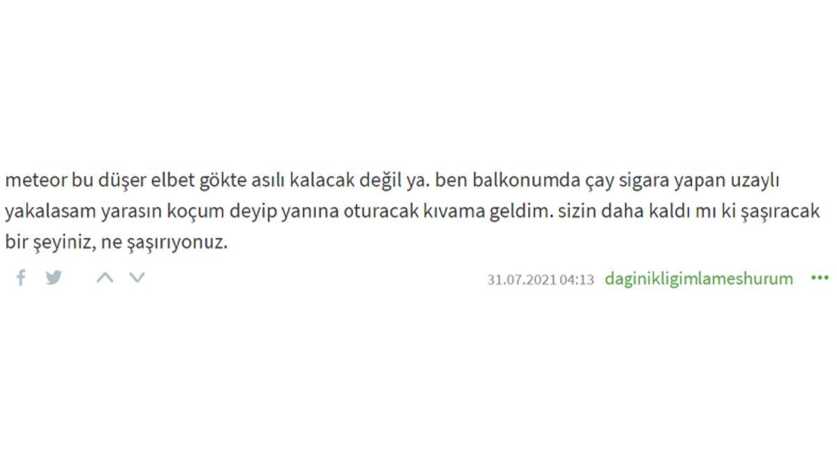 Bi’ Nefes Alamadık: İzmir’de Geceyi Aydınlatan Büyük Bir Meteor Görüldü (Video)