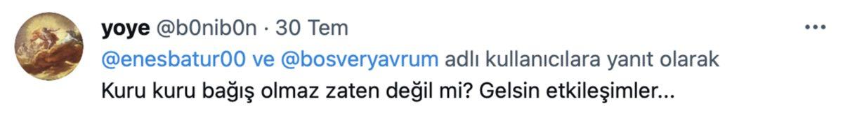 Enes Batur’un ’Her 100 Beğeniye 2 Fidan’ Kampanyası Yoğun Tepki Topladı