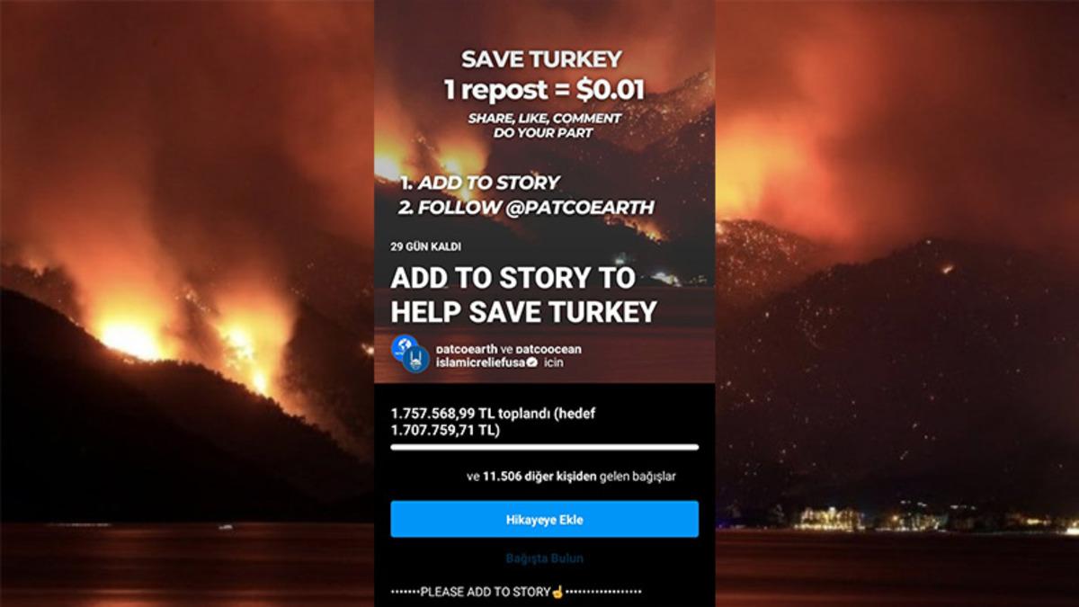 Instagram’da Türkiye’deki Yangınlar İçin Yapılan Bağış Kampanyası Gerçek Değil: İşte Nedenleri
