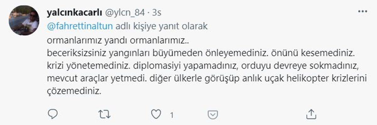 İletişim Başkanı Fahrettin Altun’un Tepki Çeken 