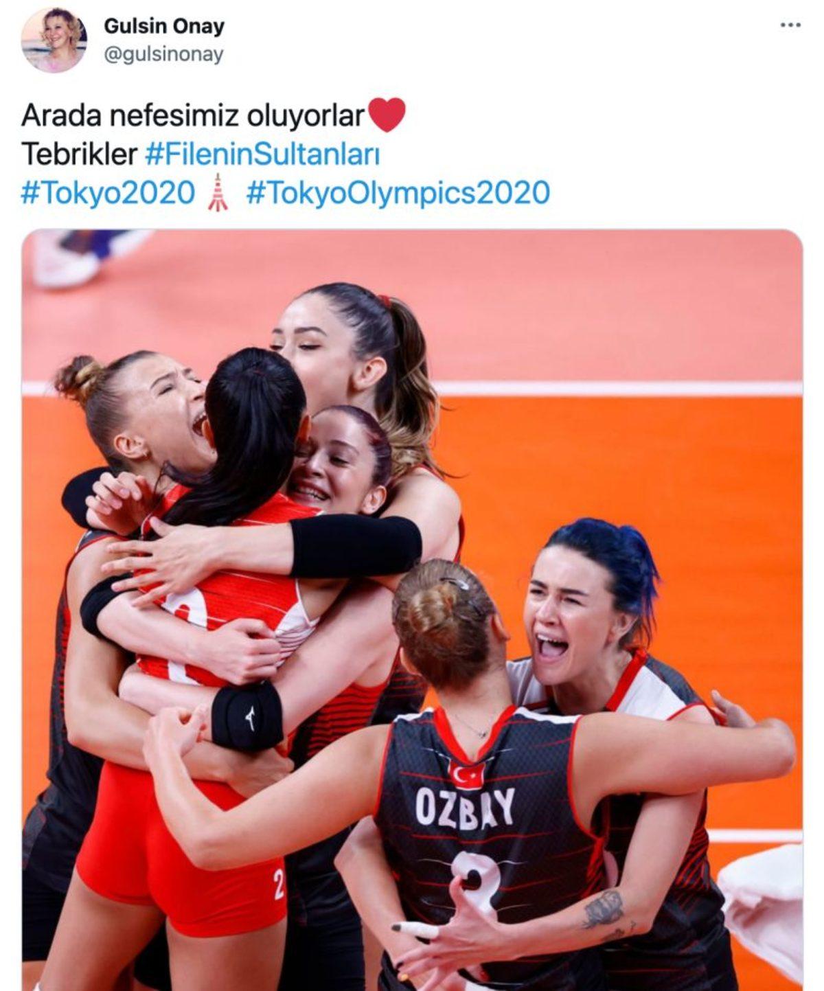 Olimpiyatlarda Çeyrek Finale Yükselip Kötü Günde Yüzümüzü Güldüren Filenin Sultanları İçin Sosyal Medyadaki Gurur Dolu Paylaşımlar