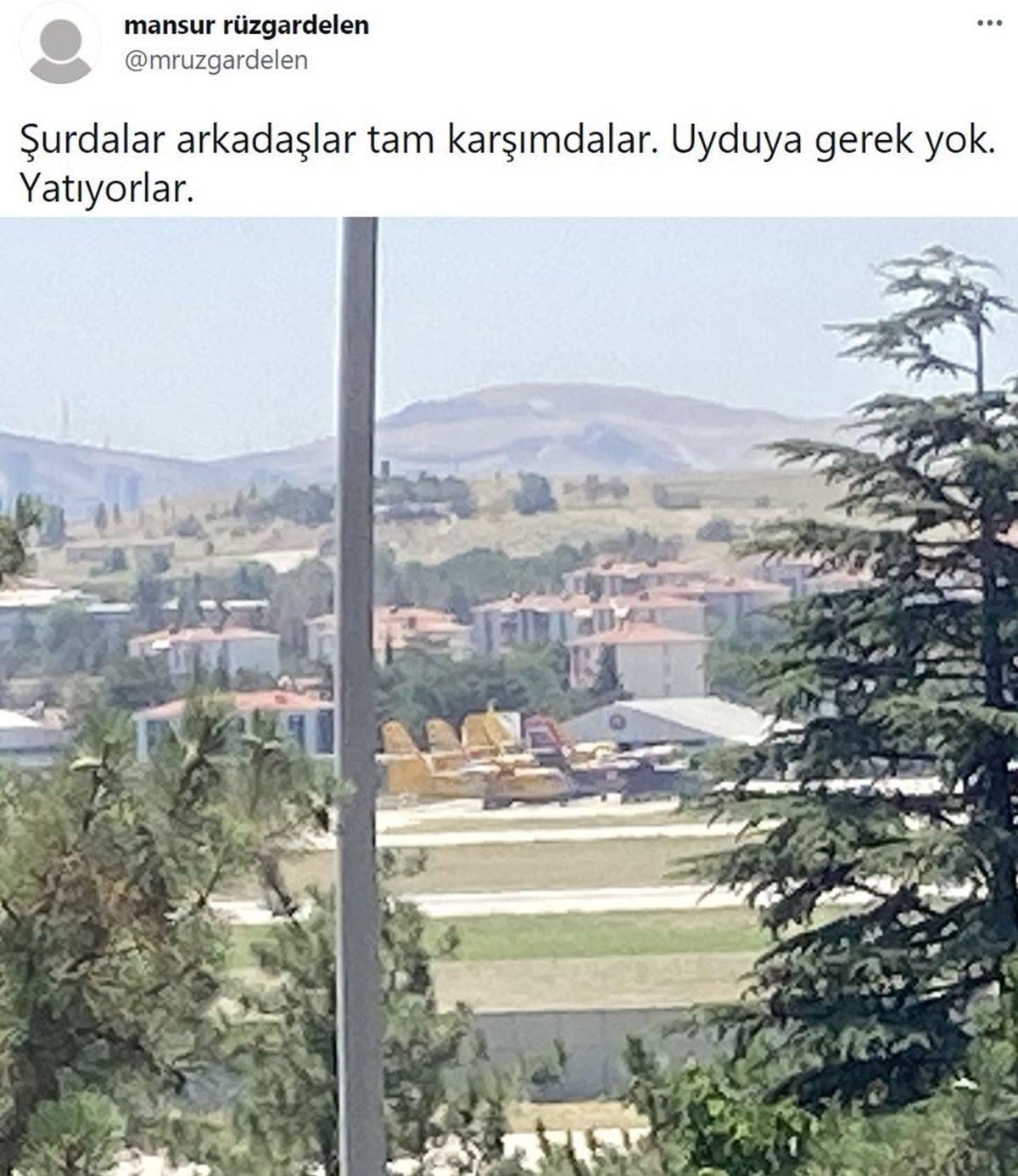 İhale Dışı Bırakılan Yangın Söndürme Uçaklarımızın Kuzu Kuzu Yattığı Uydu Görüntüleri