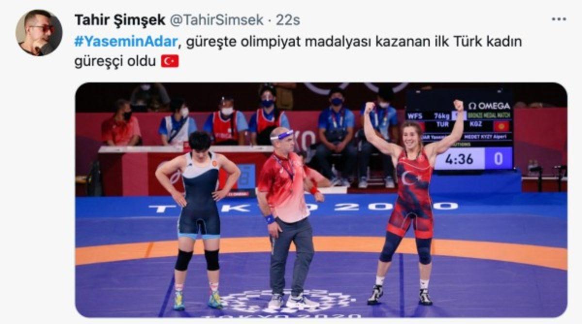 Tokyo Olimpiyatlarını Madalyasız Geçmeyen Yasemin Adar ve Ferhat Arıcan İçin Yapılan Gurur Dolu Paylaşımlar