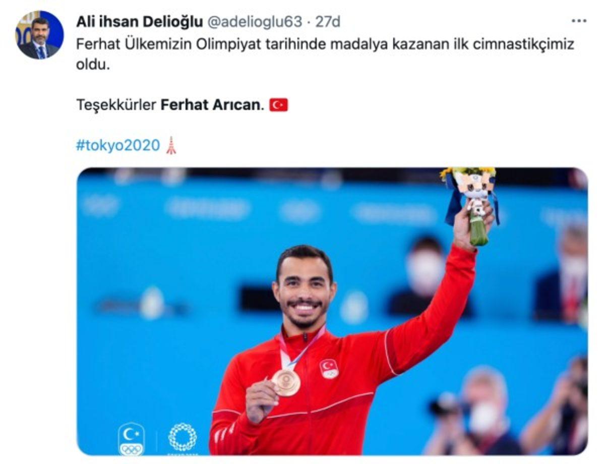 Tokyo Olimpiyatlarını Madalyasız Geçmeyen Yasemin Adar ve Ferhat Arıcan İçin Yapılan Gurur Dolu Paylaşımlar