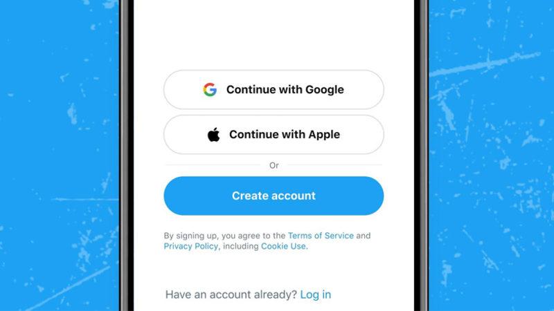 Twitter’a Kullanıcı Adı ya da Şifreyle Uğraşmadan Google veya Apple Hesabıyla Giriş Özelliği Geldi