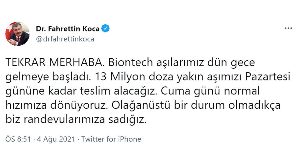 13 Milyon Doza Yakın BioNTech Aşısı Geliyor: Aşılamada Normal Hıza Dönülecek