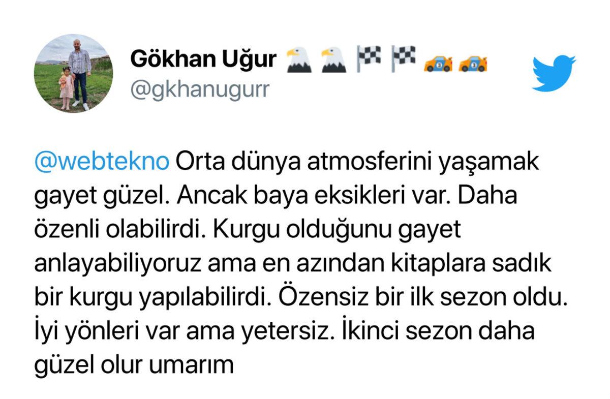 Güç Yüzükleri’nin İlk Sezonuna Gelen Tepkiler 13 Yüzüklerin Efendisi: Güç Yüzükleri’nin İlk Sezonu Tamamlandı: İşte Dizinin Final Bölümüne ve Sezona Gelen Tepkiler