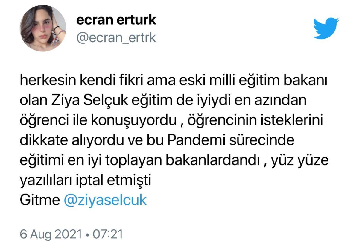 Ziya Selçuk’un İstifası ile İlgili Sosyal Medyadan Gelen Tepkiler