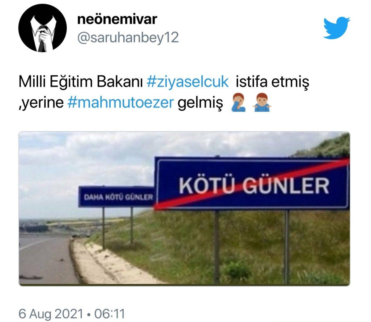 Ziya Selçuk’un İstifası ile İlgili Sosyal Medyadan Gelen Tepkiler