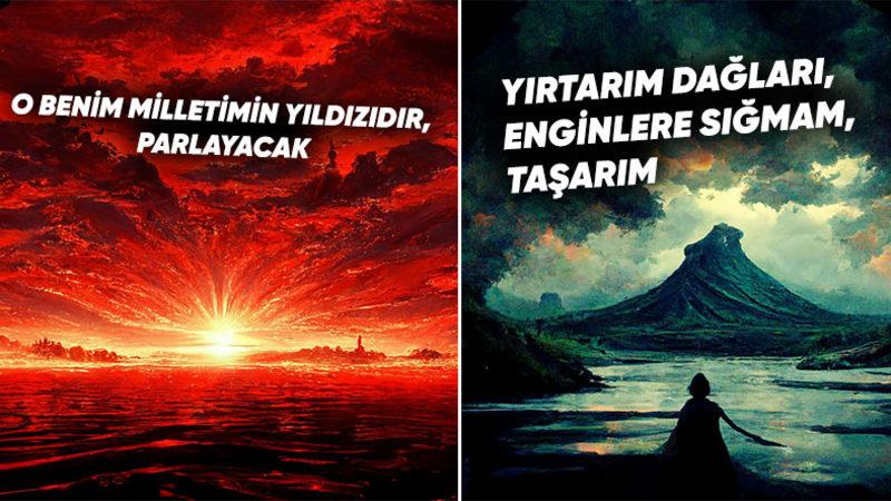Atatürk’ten Sonra Şimdi de İstiklal Marşı Yapay Zekâ Tarafından Görsele Döküldü: O Zorlu Kıtalar Epey Zorlamışa Benziyor