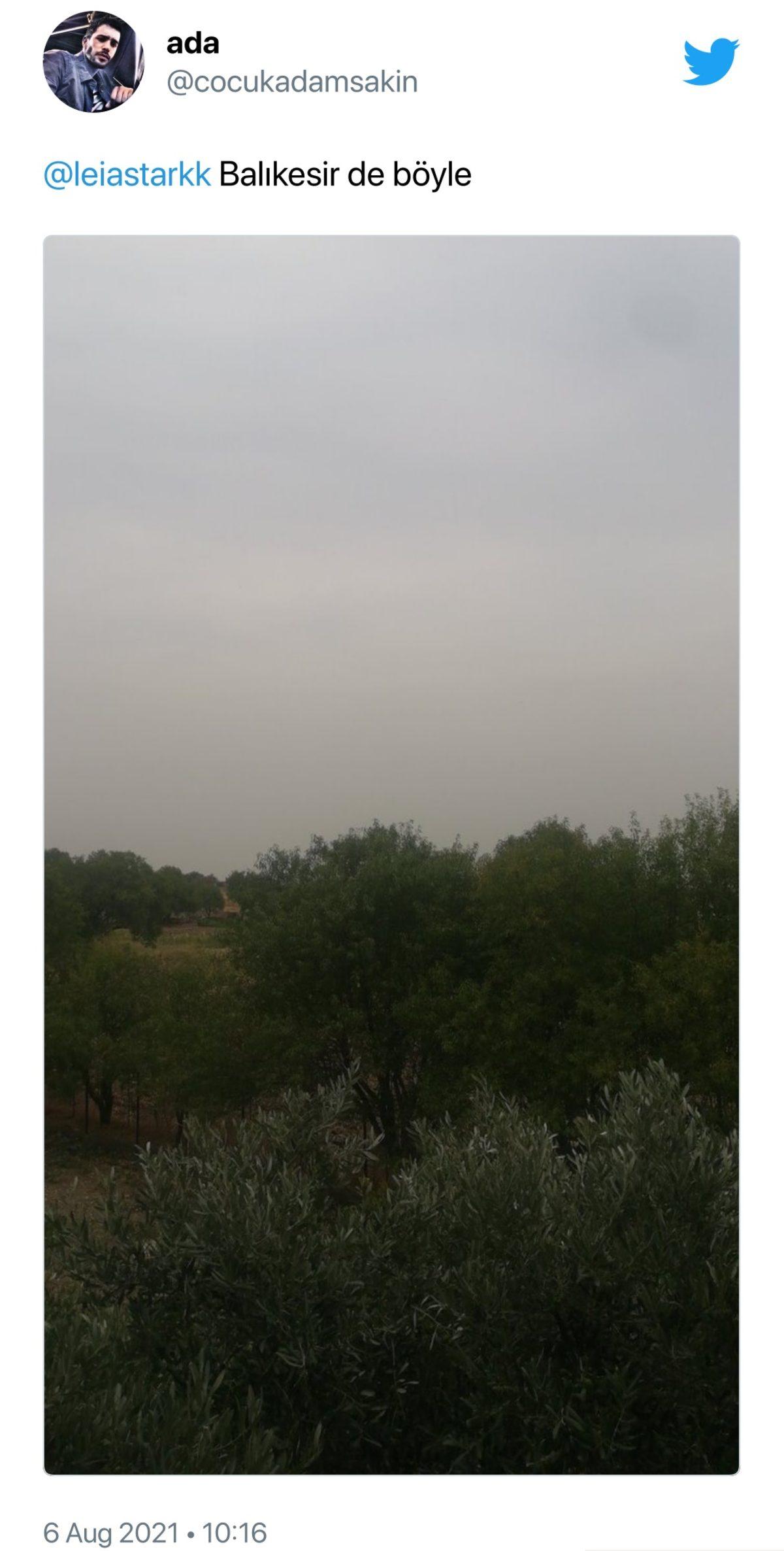 İzmir’e ‘Netflix Efekti’ Geldi: Yangın Dumanlarının Sapsarı Yaptığı Gökyüzünün Ürküten Fotoğrafları