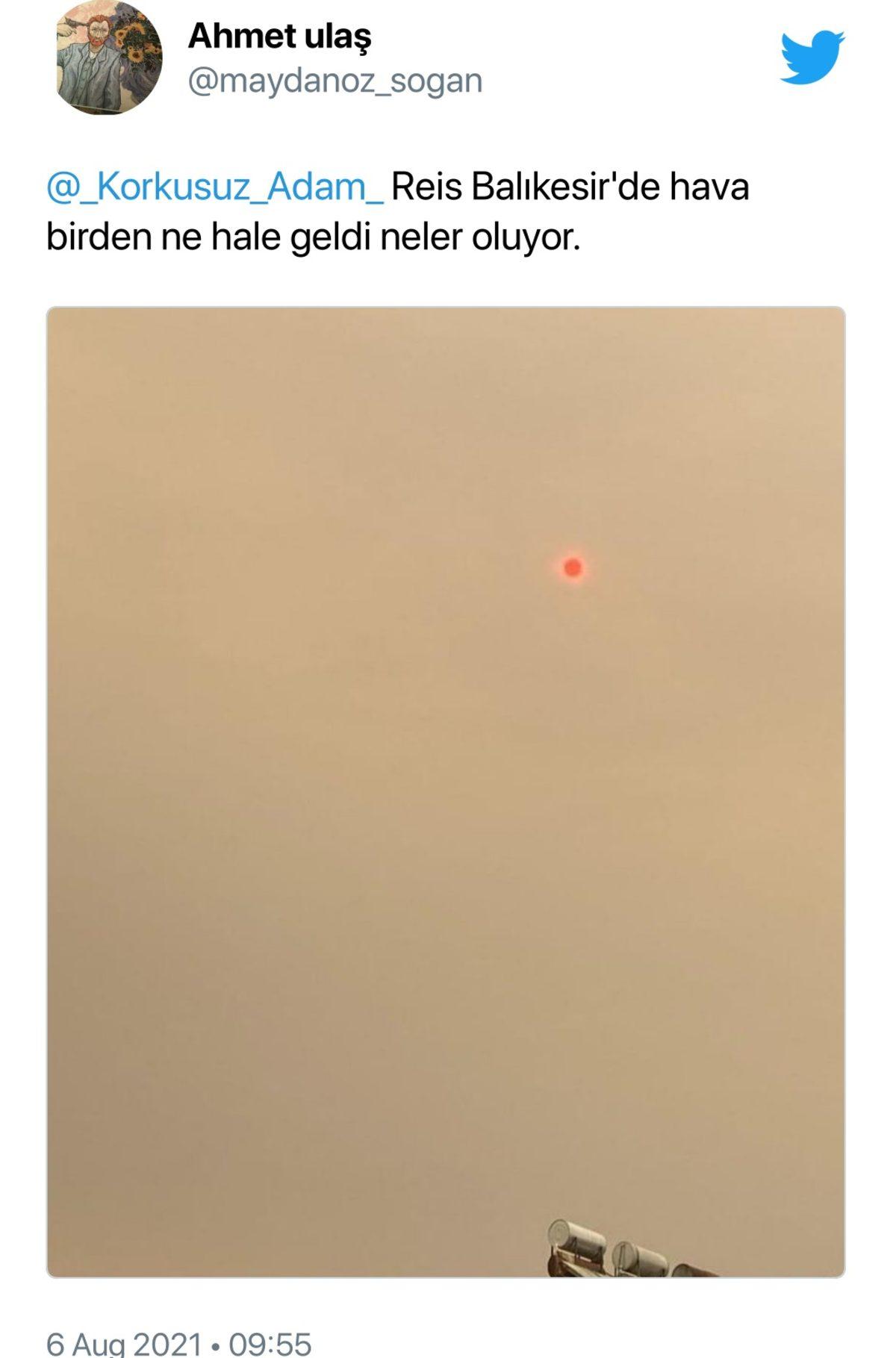 İzmir’e ‘Netflix Efekti’ Geldi: Yangın Dumanlarının Sapsarı Yaptığı Gökyüzünün Ürküten Fotoğrafları