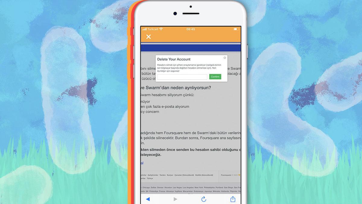 Birkaç Adımda Swarm Hesap Silme Nasıl Yapılır?