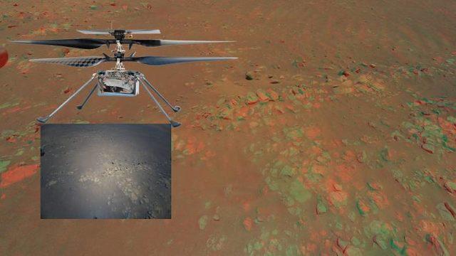 NASA’nın Mars Helikopteri Ingenuity’nin Yolladığı Yeni Fotoğraflarla Kızıl Gezegenin 3 Boyutlu Görüntüsü Oluşturuldu