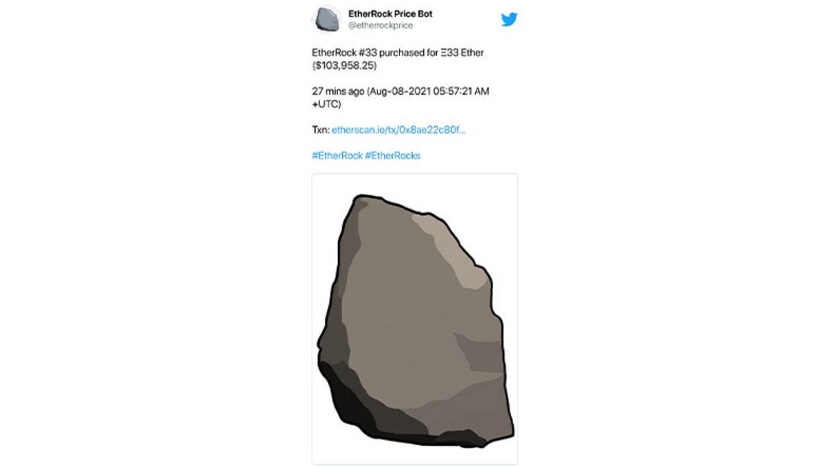 NFT Çılgınlığı Devam Ediyor: Ethereum Tabanlı Bir Kaya NFT’si Uçuk Bir Fiyata Satıldı
