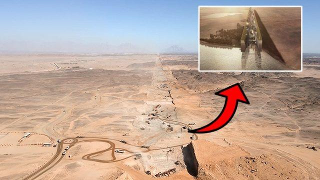 Suudi Arabistan’ın 500 Milyar Dolarlık Çizgi Şeklindeki Dev Şehrinin İnşaatı Başladı: İşte İlk Görüntüler [Video]