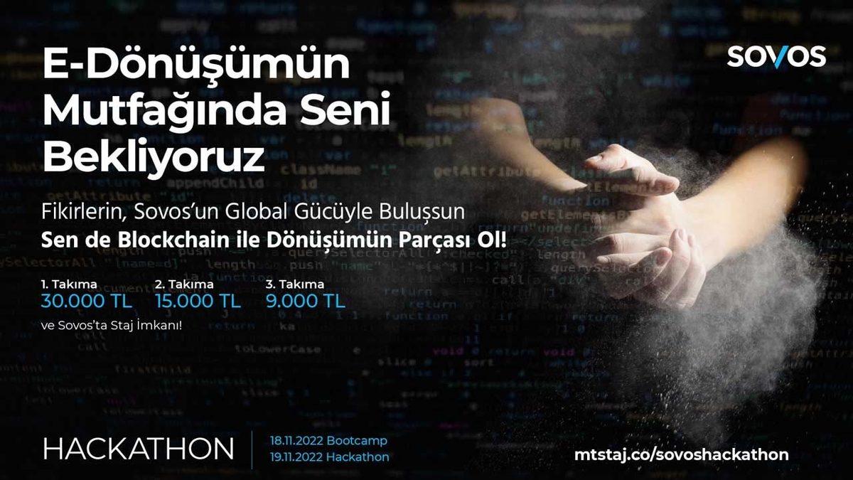 Dijital Dönüşüm ve Blockchain Dünyasında Kariyer Yapmak İsteyenlere… Sovos Hackathon!