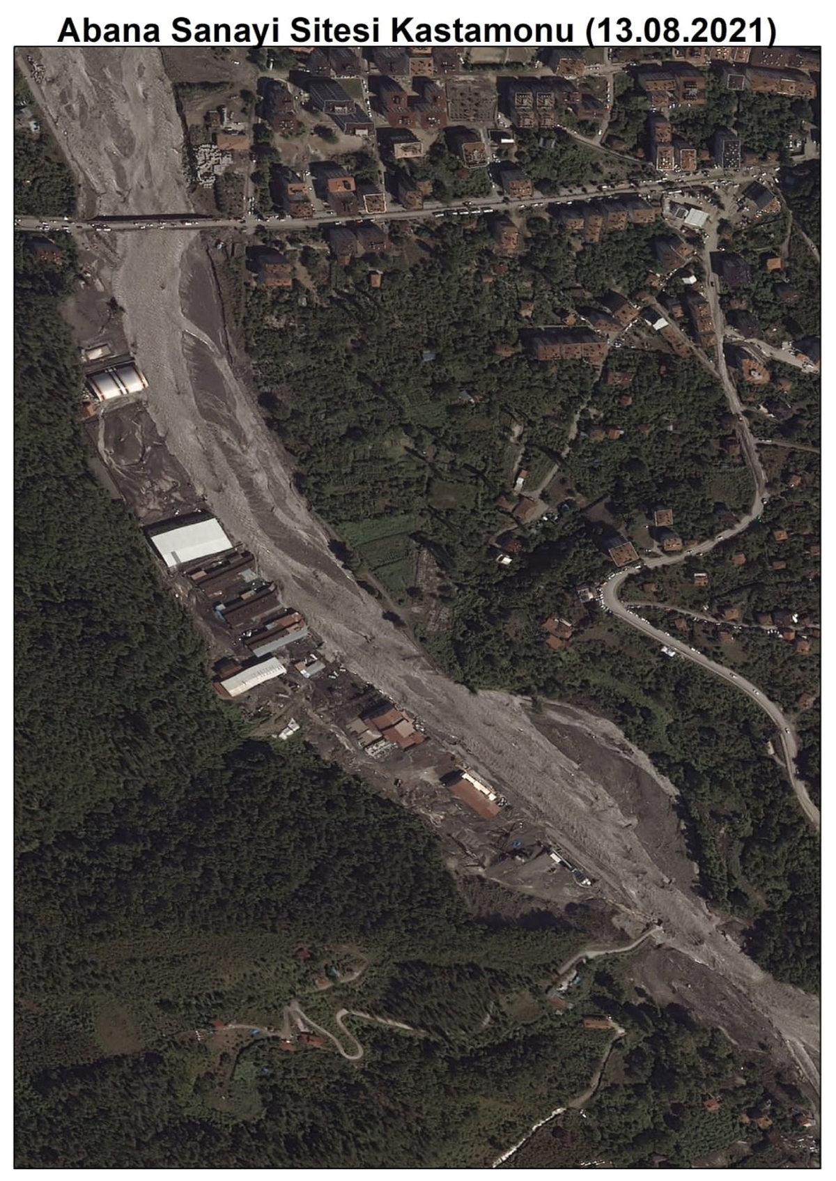 Göktürk-1 Uydusu, Karadeniz’deki Sel Felaketinin Boyutlarını Gözler Önüne Seren Fotoğraflar Gönderdi