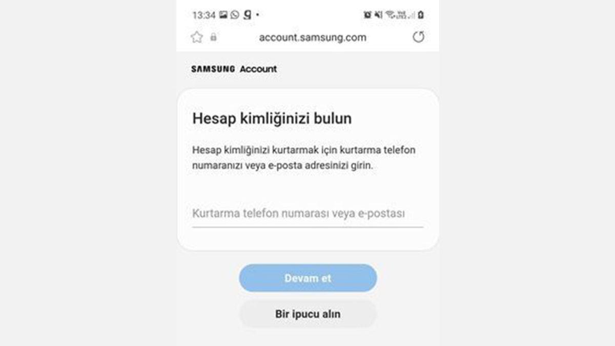Samsung Account Şifresini ve ID’sini Nasıl Kurtarabilirsiniz?
