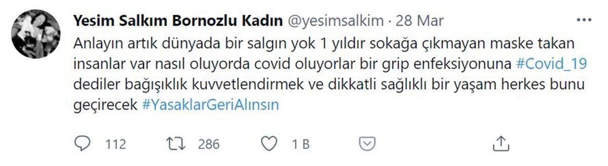Aşıların İçinde ’Fetüs, Domuz, At Kanı Var’ Paylaşımı Yapan Yeşim Salkım Sosyal Medyanın Dilinde: Oturup Araştırıverin