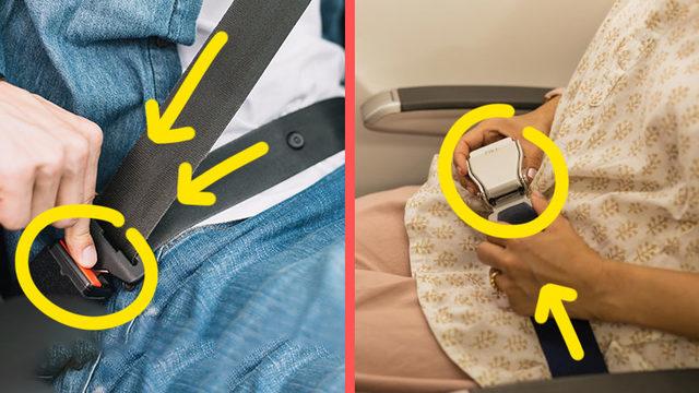 Uçaklardaki Emniyet Kemerleri Neden Arabalardaki Gibi Omuzdan Değil de Belden Takılıyor?