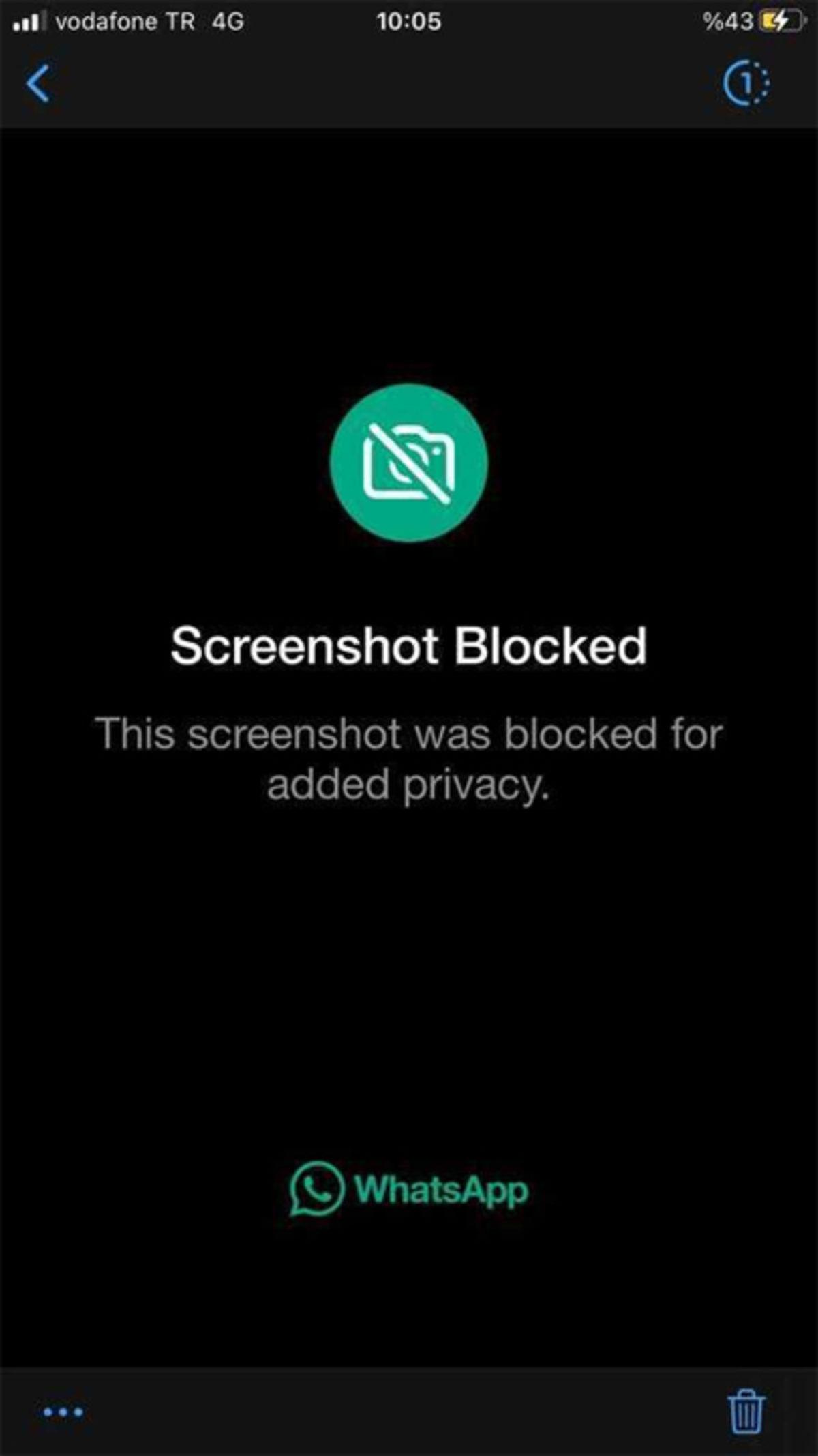 WhatsApp, Fotoğrafların ’Ekran Görüntüsünü’ Almayı Engelliyor! (Ama Hepsini Değil)
