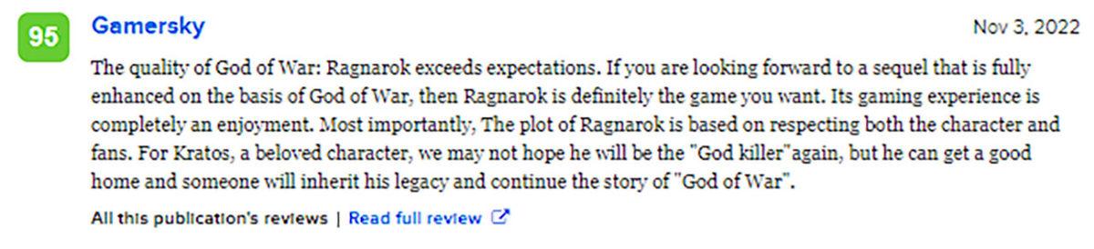 God of War Ragnarök Bugün Çıkıyor: İşte Oyuna Gelen İlk Yorumlar