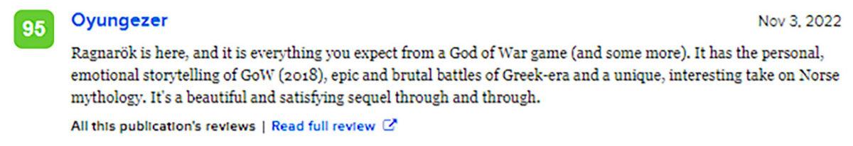 God of War Ragnarök Bugün Çıkıyor: İşte Oyuna Gelen İlk Yorumlar