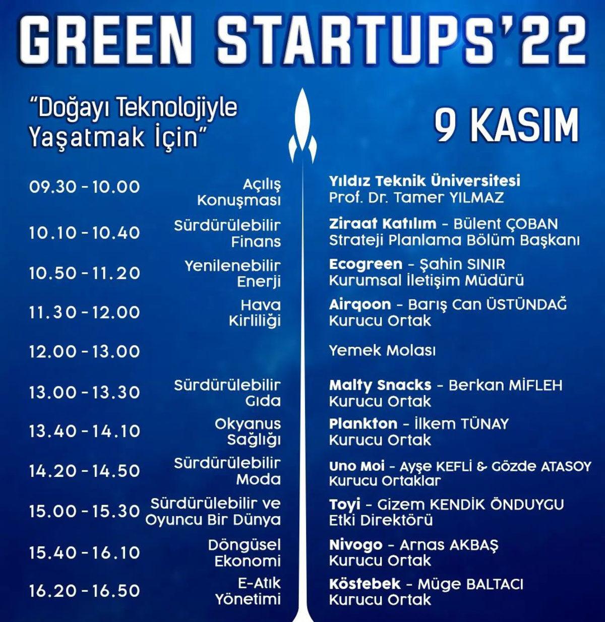YTÜ Çevre Kulübü’nün İlk Kez Düzenlediği Green Startups’22, 9 Kasım’da Başlıyor