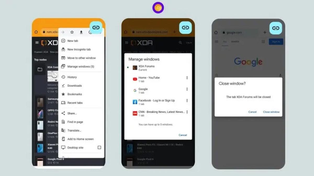 Android 12 ile Birlikte Chrome Sekmeleri Tıpkı Bilgisayardaki Gibi Kullanılacak